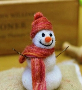felted snowman