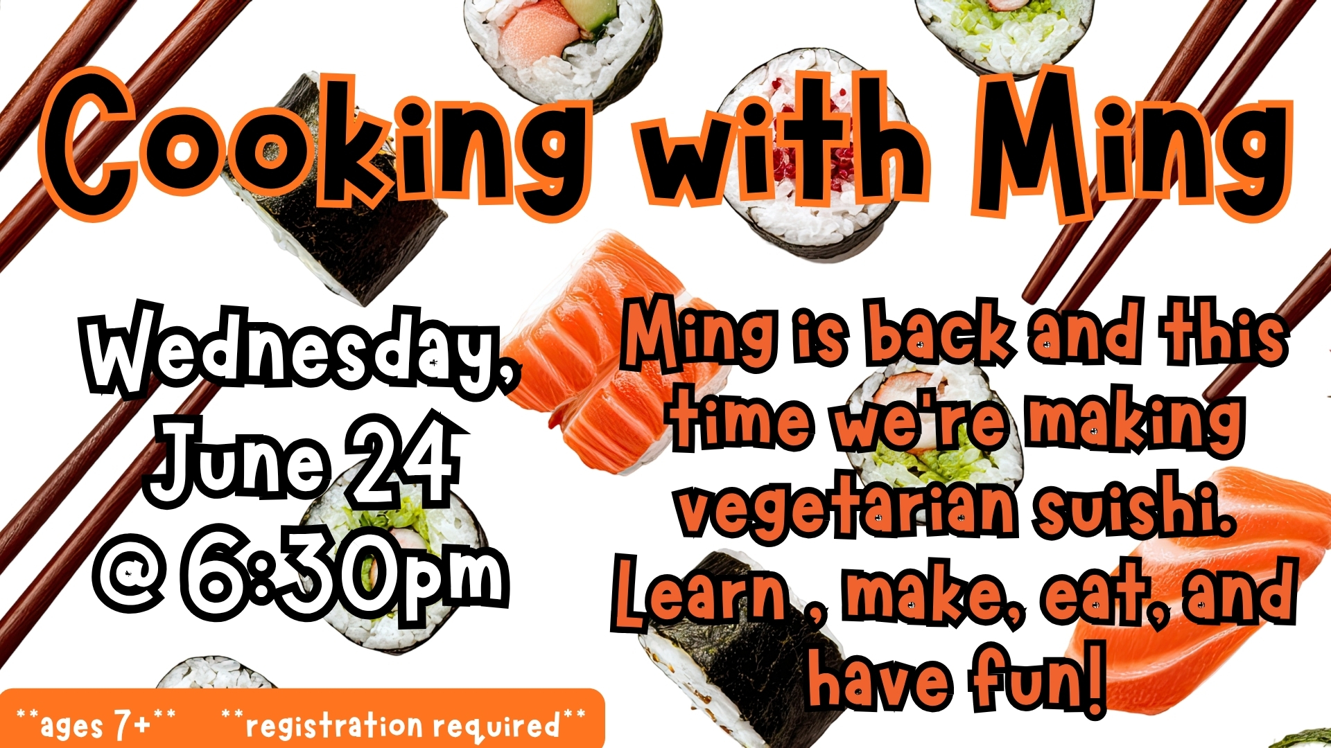 Summer Reading Program: Cooking with Ming