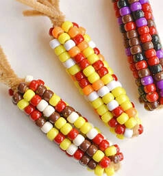 Beaded corn craft