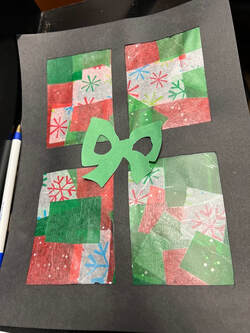 Christmas stained glass craft example