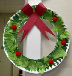 Christmas wreath craft example 2