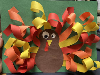 Curly turkey craft example