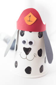 Dalmatian cup pup craft example