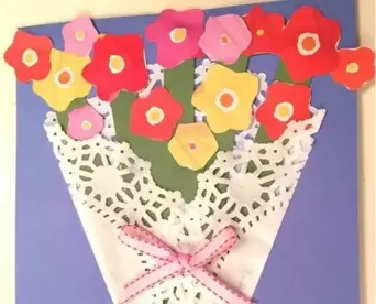 Flower bouquet craft example