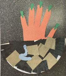 Carrot garden craft example