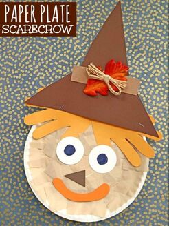 Handprint scarecrow craft example