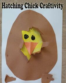 Hatching chicks craft example