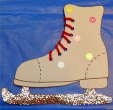 Lacing ice skates craft example