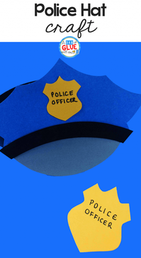 Police hat craft example