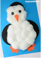 Puffy belly penguin craft example