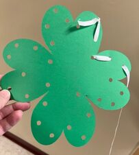 Shamrock lacing craft example