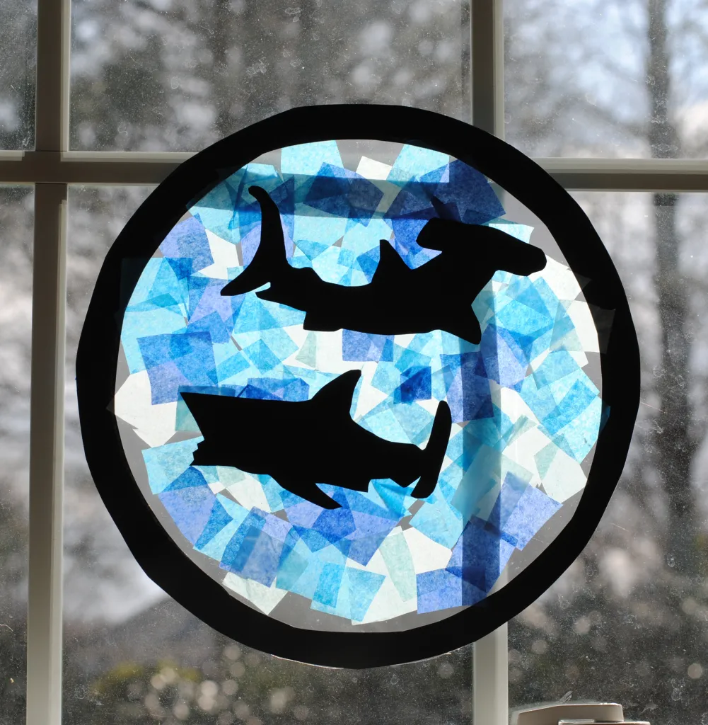 Shark sun catcher craft