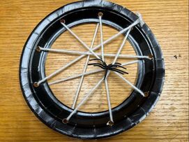 Spider webs craft example