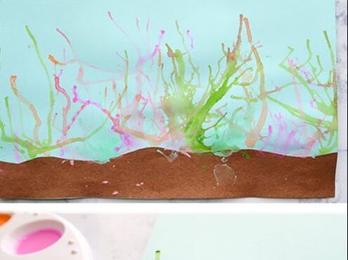 Blow Paint Coral Reef