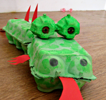 Egg Carton Dragon