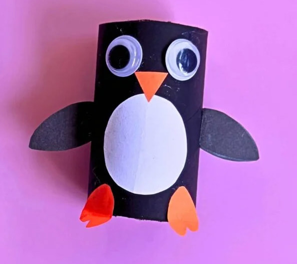 Toilet Paper Roll Penguin